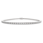 Eleonora Round Cut Diamond Tennis Bracelet Prong Set (2 ctw) - Nivetta